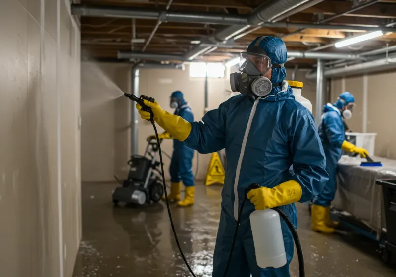 Basement Sanitization and Antimicrobial Treatment process in Sheldon, TX